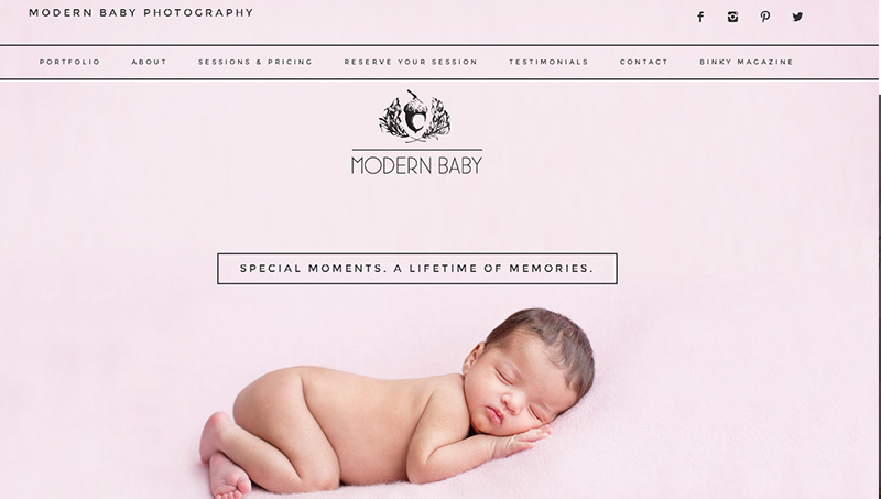 New Website Design Launch Modern Baby
