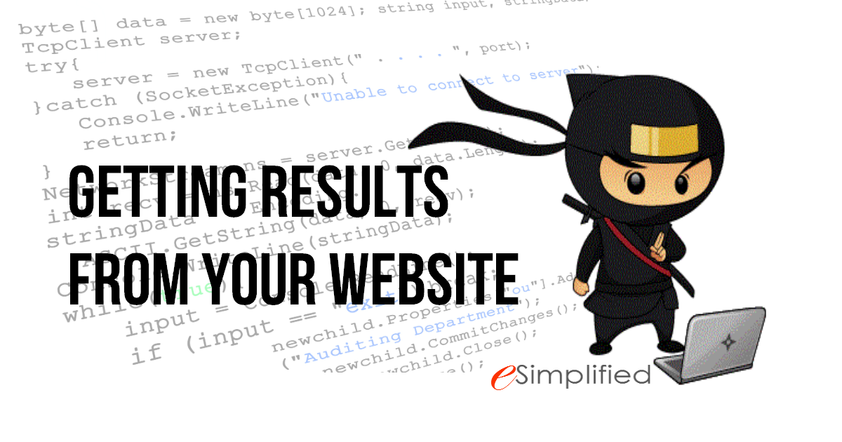 get results from website blog post by esimplified inc web desite and development company